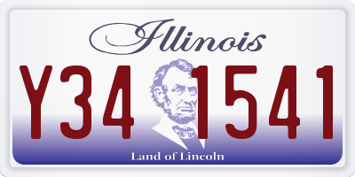 IL license plate Y341541