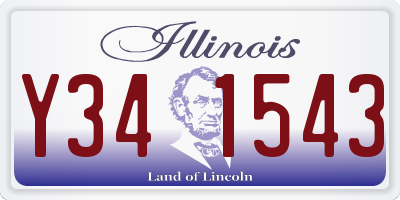 IL license plate Y341543