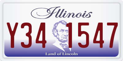 IL license plate Y341547