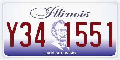 IL license plate Y341551