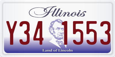 IL license plate Y341553