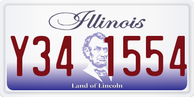 IL license plate Y341554