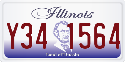 IL license plate Y341564