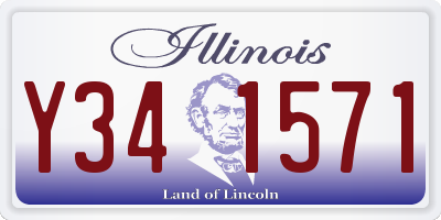 IL license plate Y341571