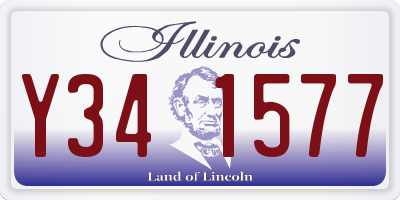 IL license plate Y341577