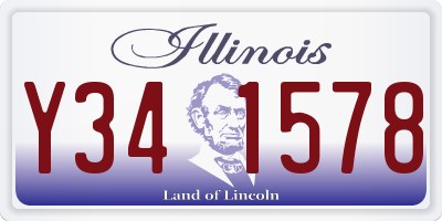 IL license plate Y341578