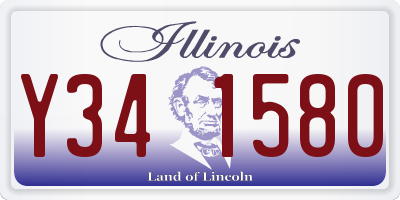 IL license plate Y341580