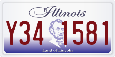 IL license plate Y341581