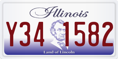 IL license plate Y341582