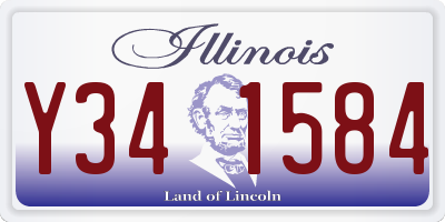 IL license plate Y341584