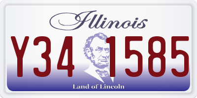 IL license plate Y341585