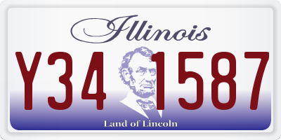IL license plate Y341587