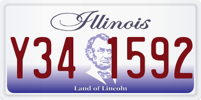IL license plate Y341592
