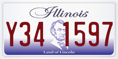 IL license plate Y341597
