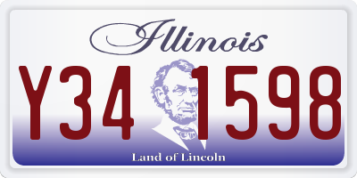 IL license plate Y341598