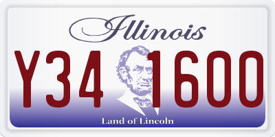 IL license plate Y341600
