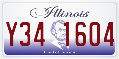 IL license plate Y341604