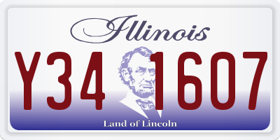 IL license plate Y341607