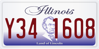 IL license plate Y341608