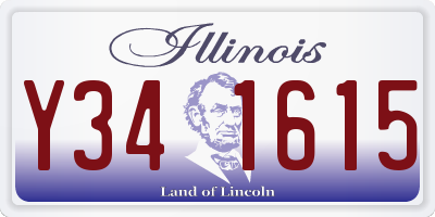 IL license plate Y341615