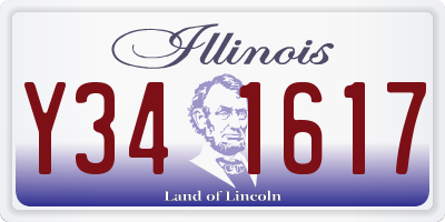 IL license plate Y341617