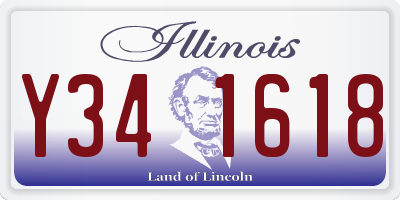 IL license plate Y341618