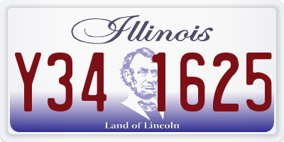 IL license plate Y341625