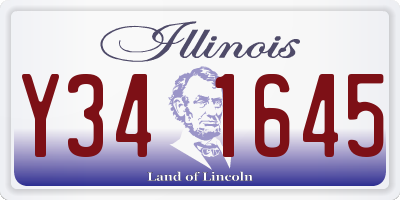 IL license plate Y341645