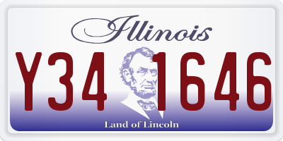 IL license plate Y341646