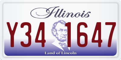 IL license plate Y341647
