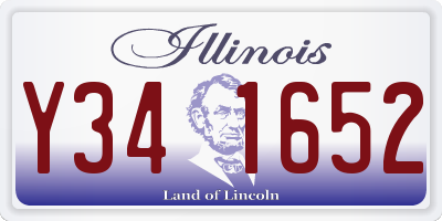 IL license plate Y341652