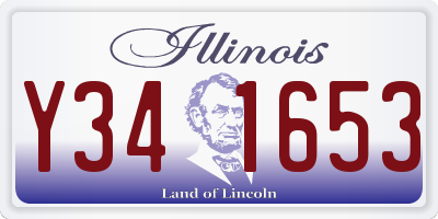 IL license plate Y341653