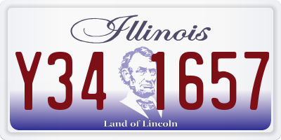 IL license plate Y341657
