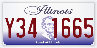 IL license plate Y341665