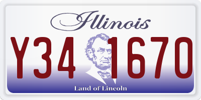 IL license plate Y341670
