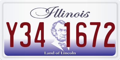 IL license plate Y341672