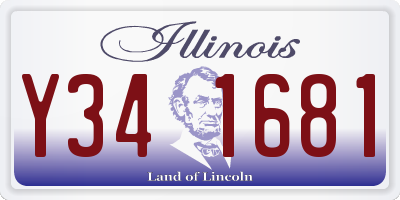 IL license plate Y341681