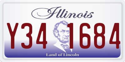 IL license plate Y341684