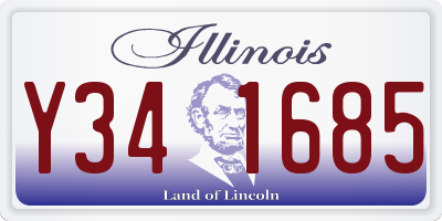 IL license plate Y341685