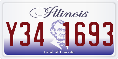 IL license plate Y341693