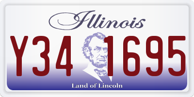 IL license plate Y341695