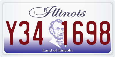IL license plate Y341698
