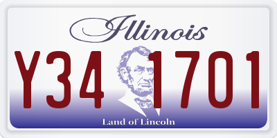 IL license plate Y341701
