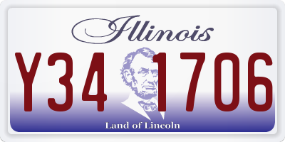 IL license plate Y341706