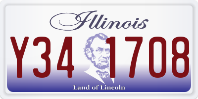 IL license plate Y341708