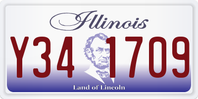 IL license plate Y341709