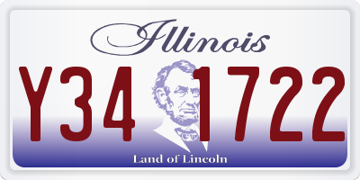 IL license plate Y341722