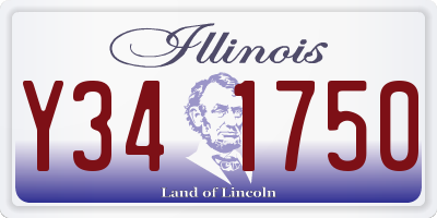 IL license plate Y341750