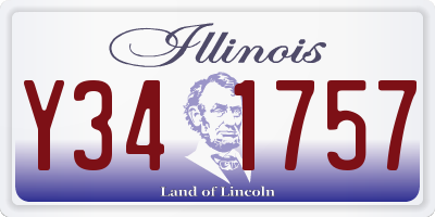 IL license plate Y341757