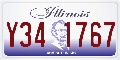 IL license plate Y341767